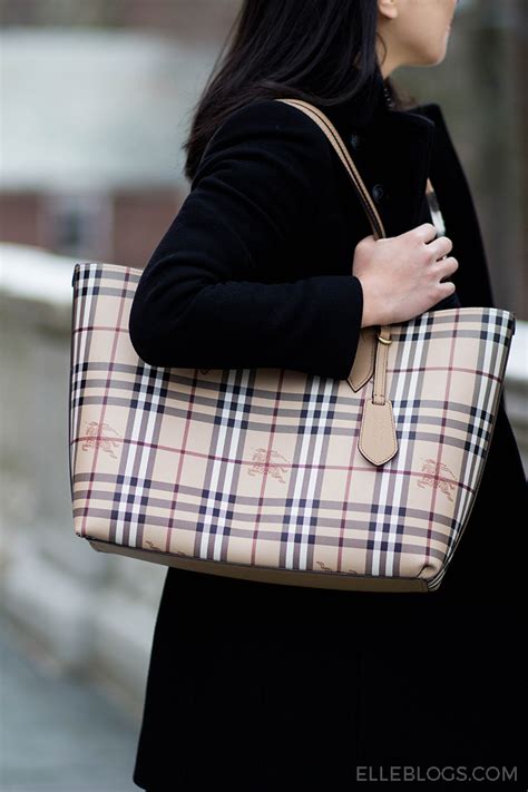 burberry lavenby medium reversible check & leather tote bag|Review: Burberry Lavenby Reversible Check Tote .